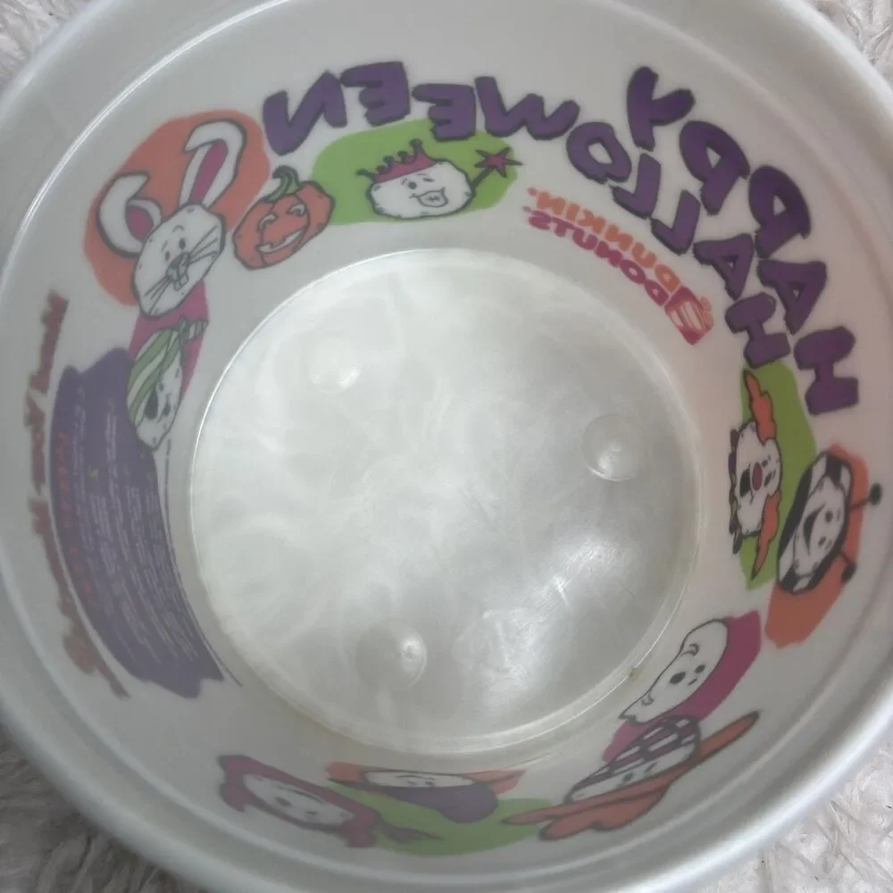 Dunkin Donuts Happy Halloween Munchkins Bucket Glow In The Dark With Lid